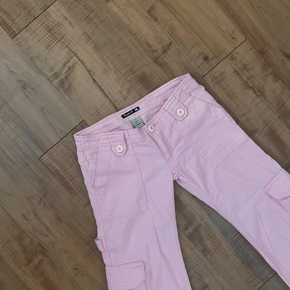 RARE Frankie B Pink Lowrise Cargo Pants Size 0 - Picture 3 of 12